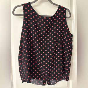 Pink Polka Dot Blouse